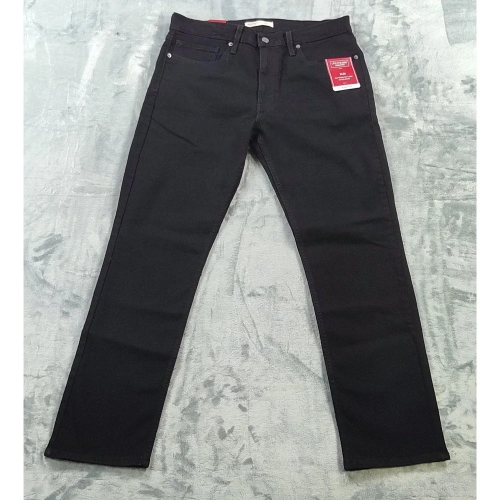 Levi Strauss Signature Slim Ultimate Flex Black Jeans Mens 34x30 NWT Stretch